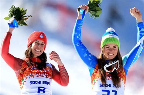 One Race Two Gold Medals Womens Downhill Skiers Make Olympic