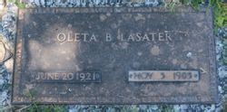 Oleta Beatrice Lambert Lasater M Morial Find A Grave