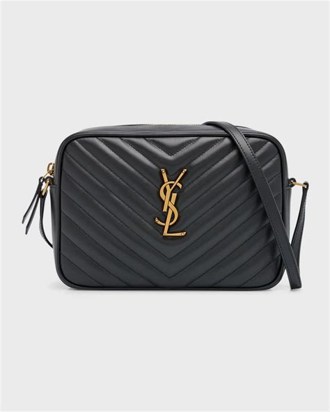 Saint Laurent Lou Medium Ysl Camera Bag With Pocket In Quilted Leather