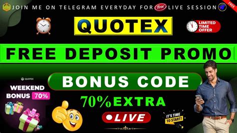 🤑 Quotex Free Deposit Promo Bonus Code Quotex 70 Bonus Promo Code