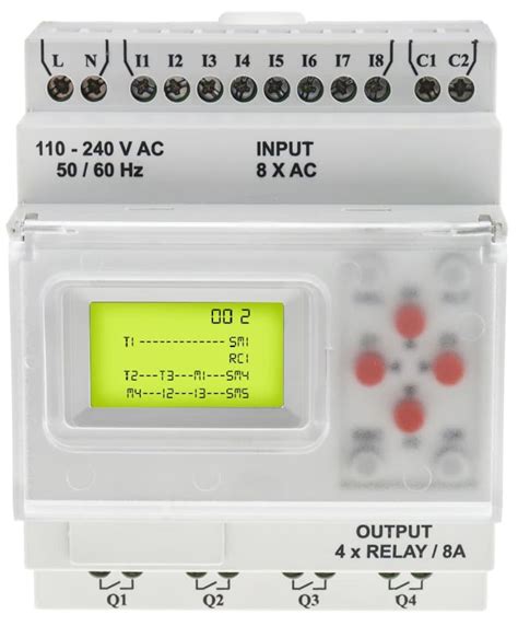 Rs Pro Rs Pro Logic Module 8 Inputs 4 Outputs Digital Relay