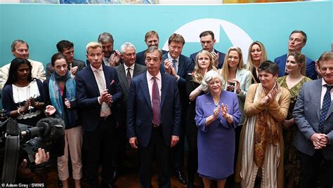 The Brexit Party Meet Nigel Farage S New Meps Daily Mail Online