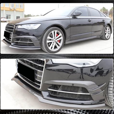 Audi S6 A6 Sline C75 Carbon Fiber Front Lip Spoiler Exterior Mods