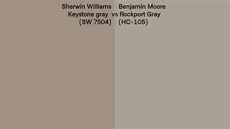 Sherwin Williams Keystone Gray Sw 7504 Vs Benjamin Moore Rockport