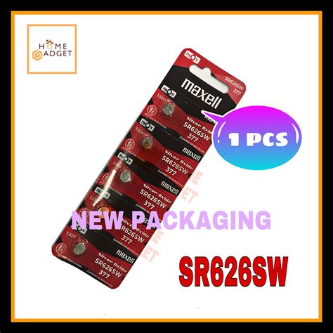 Original 1 Pcs SR626SW Maxell Silver Oxide Battery Lazada