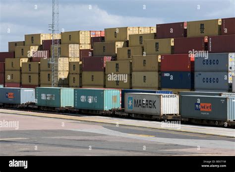 Railroad Container Terminal Hi Res Stock Photography And Images Alamy