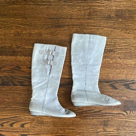 Seychelles Shoes Seychelles Powder Blue Wedge Boots Poshmark