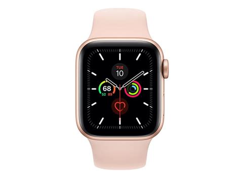 Apple Watch S5 GPS 44mm Gold Aluminium Case with Pink Sand Sport Band ...