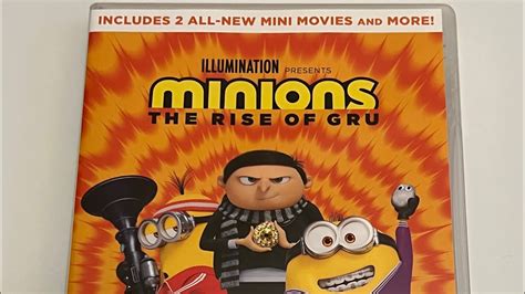 Minions The Rise Of Gru DVD Unboxing YouTube