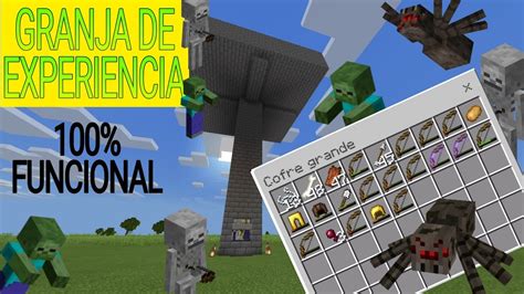 COMO HACER UNA GRANJA DE MOBS EXPERIENCIA 100 FUNCIONAL Minecraft