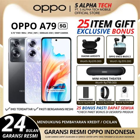 Jual OPPO A79 5G 8 256GB NFC 8GB Extended RAM Garansi Resmi Oppo