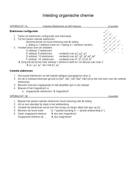Ioc Stappenplan En Samenvatting Inleiding Organische Chemie Opdracht