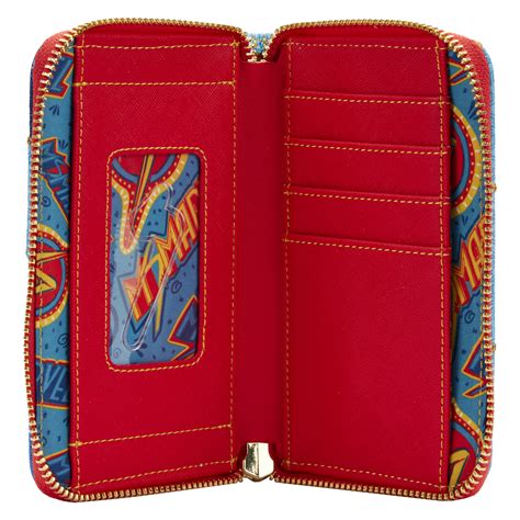 Marvel Loungefly Wallet Ms Marvel Cosplay Zip Around Wallet