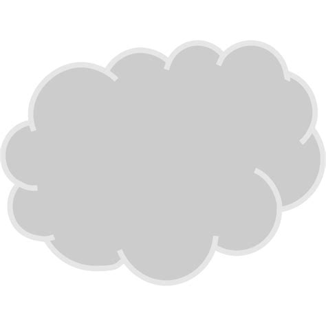 Gray Cloud Vector Graphics Free SVG