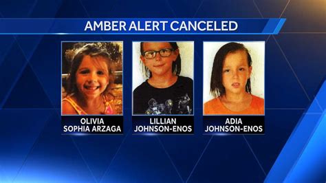 Amber Alert Canceled Three Missing Children Located