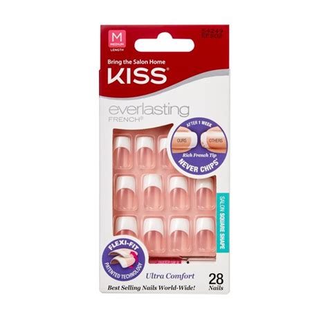 Kiss Everlasting French® Square Nail Kit Medium