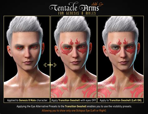 Fpe Tentacle Arms Add On For Genesis Males Daz D