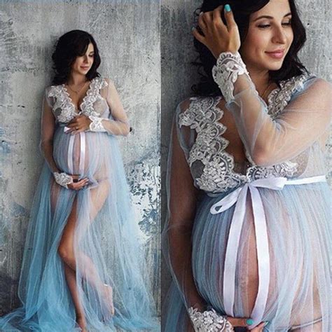 Nuevas mujeres embarazadas maternidad fotografía accesorios traje Maxi