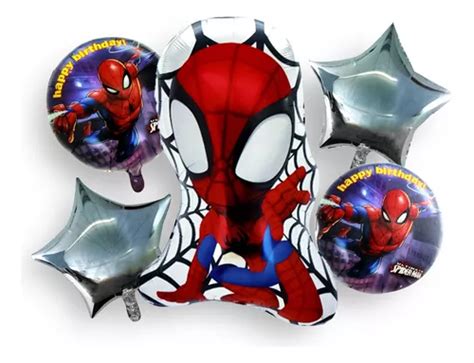 Kit De Globos Spiderman Fiesta De Cumplea Os Hombre Ara A Meses Sin