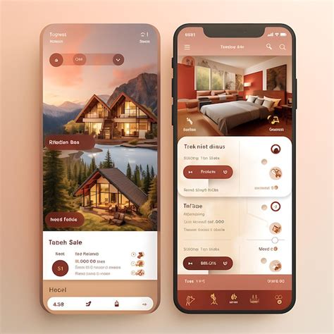 Premium Ai Image Mobile App Design Of Real Estate Property Rental App