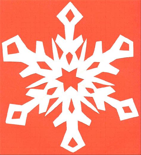 6 Pointed Snowflake Template