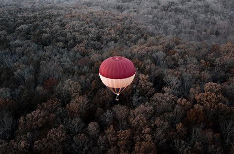 Hot Air Balloons Aerial View Forest Wallpaper HD Photography Wallpapers