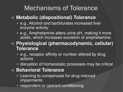 PPT Mechanisms Of Tolerance Models Of Dependence PowerPoint