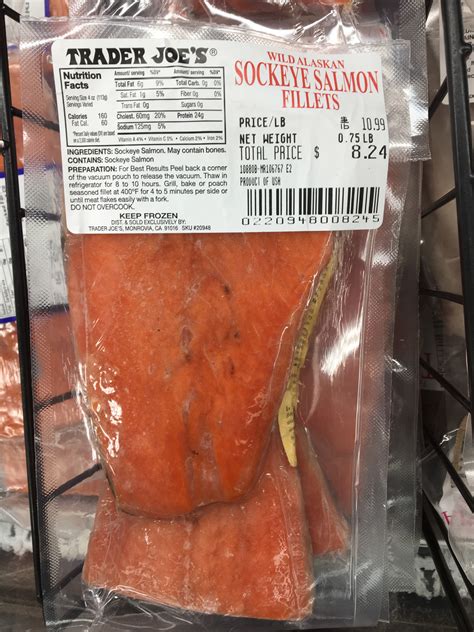 Trader Joe S Wild Sockeye Salmon Nutrition Besto Blog