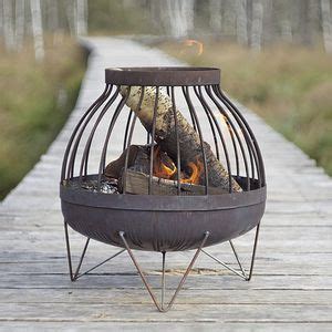 Wood Burning Fire Pit Memel Curonian Stainless Steel Carbon Steel