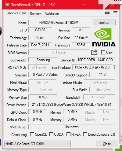 Nvidia Geforce Gt 630M Games List The pascal core gt 1030 has four ...