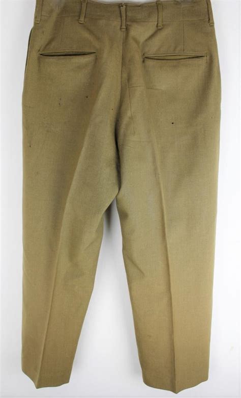 CS Militaria WW2 US M37 Mustard Wool Combat Trousers