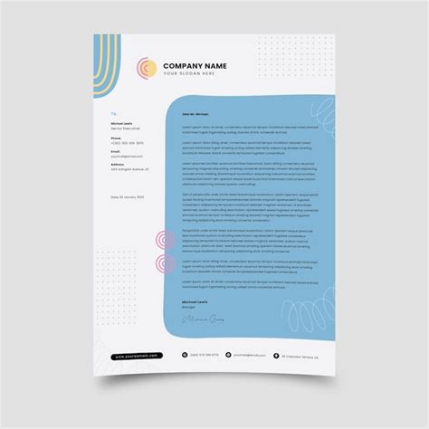 Premium Vector Letterhead Template Vector Design