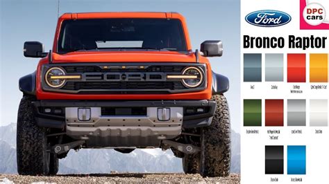 2022 Ford Bronco Raptor Exterior Design and Colors Explained - YouTube