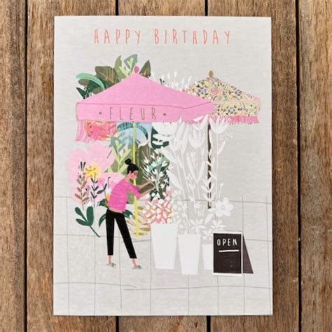 Florist Shop Birthday Card More Pretty Things