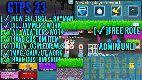 GTPS 23 FREE ROLE UNLI GROWTOPIA PRIVATE SERVER TERBARU BEST