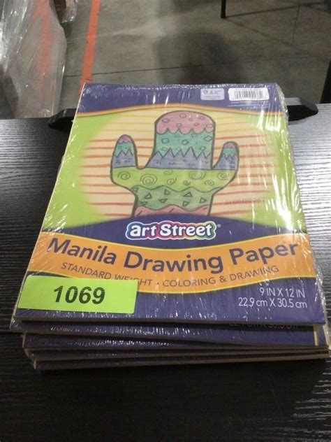 5 packs of Manila drawing paper(9X12) | Live and Online Auctions on HiBid.com