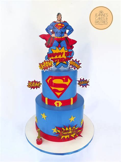 Superman Themed Cake