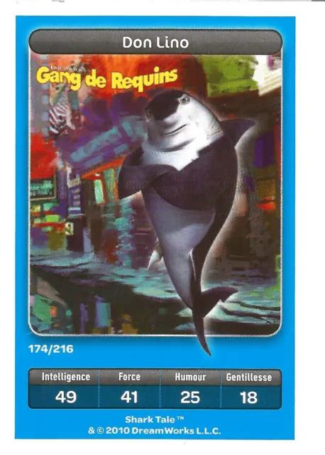 Carte A Jouer Disney Carrefour Dreamworks Gang De Requins Frankie N