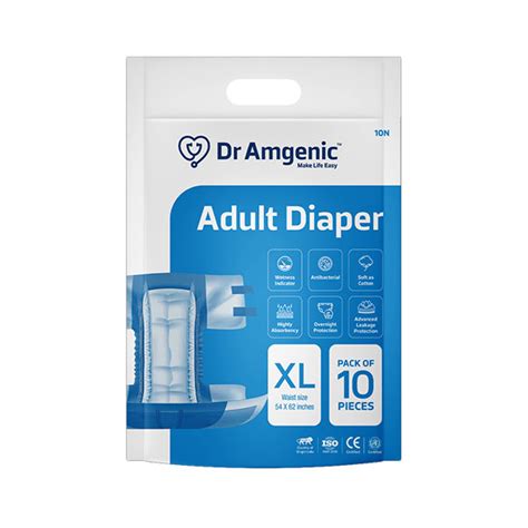 Buy Dr Amgenic Adult Diapers Xl 10 S 1 S Online At Best Price Adult Diapers And Pads