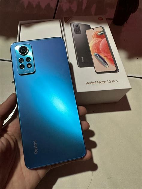 Redmi Note 12 Pro 8 256 Second Nominus Fullset Telepon Seluler