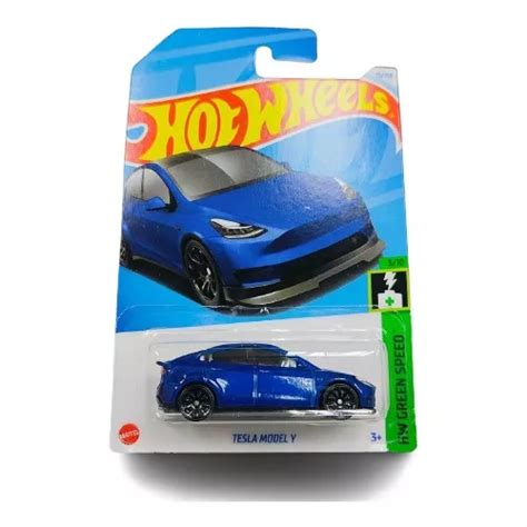 Hot Wheels Tesla Model Y Azul Green Speed en venta en Tulancingo De Bravo Hidalgo por sólo