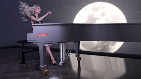 Moon Piano 2 by MichaelXB on DeviantArt