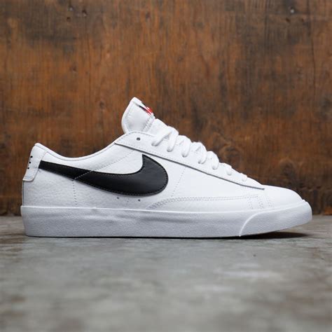 nike men blazer low white black orange blaze