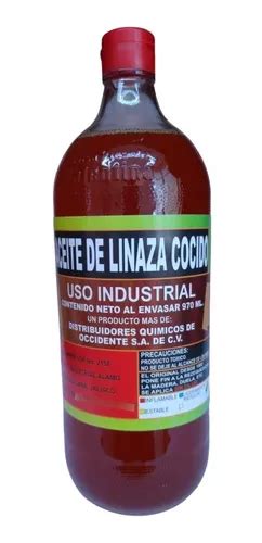 Aceite De Linaza Cocido Litro Con Envio Env O Gratis