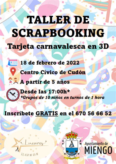 Taller De Scrapbooking Ayuntamiento De Miengo