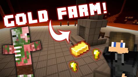 Super Easy Zombie Pigman Gold Farm In Minecraft Toggleable Xp