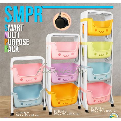 Jual RAK MAINAN RODA SERBAGUNA TABITHA SMART LAUNDRY BASKET KERANJANG