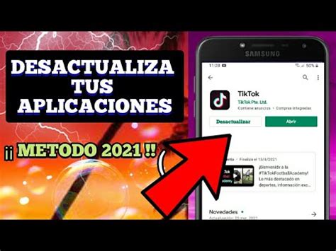 Como Desactualizar Una Aplicacion En Android Facil Y Rapido Youtube