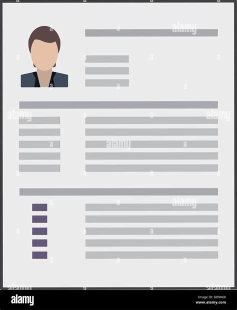 Curriculum Vitae Icon Stock Vector Image And Art Alamy