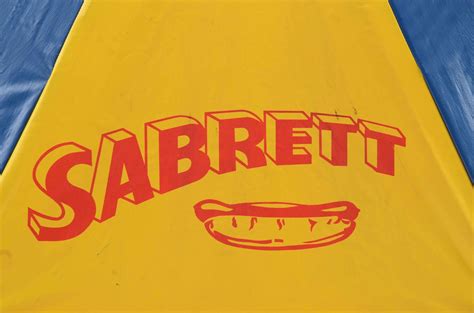 Sabrett Hot Dog Cart Umbrella | EBTH